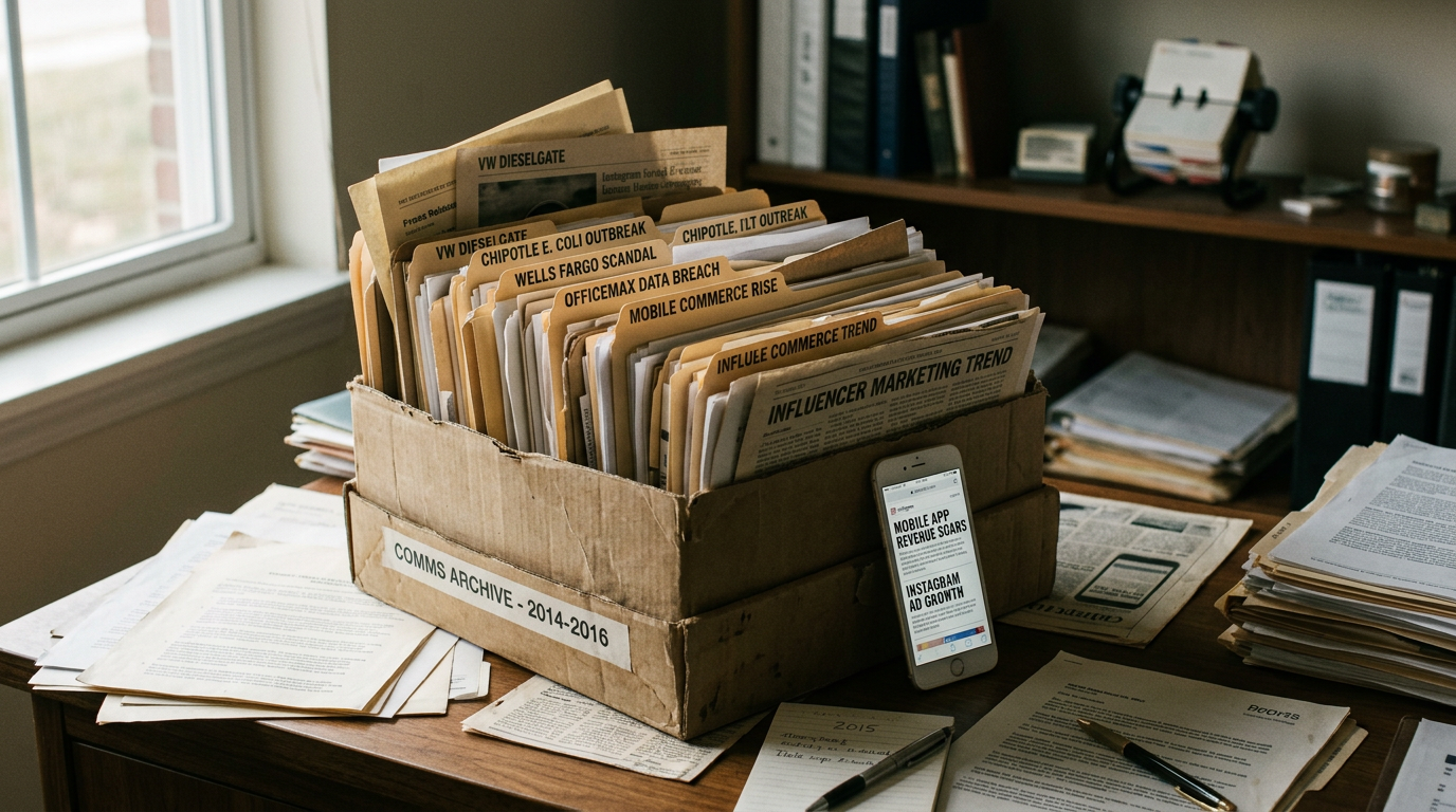 Before Anchor Events Had a Name — My 2014–2016 Communications Archive