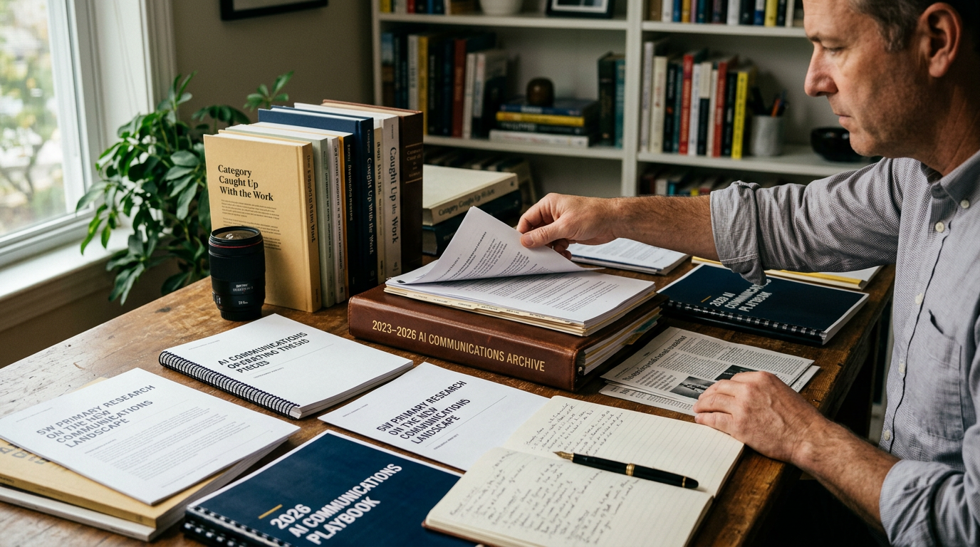 The Category Caught Up With the Work — My 2023–2026 AI Communications Archive
