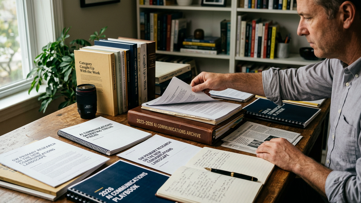 The Category Caught Up With the Work — My 2023–2026 AI Communications Archive