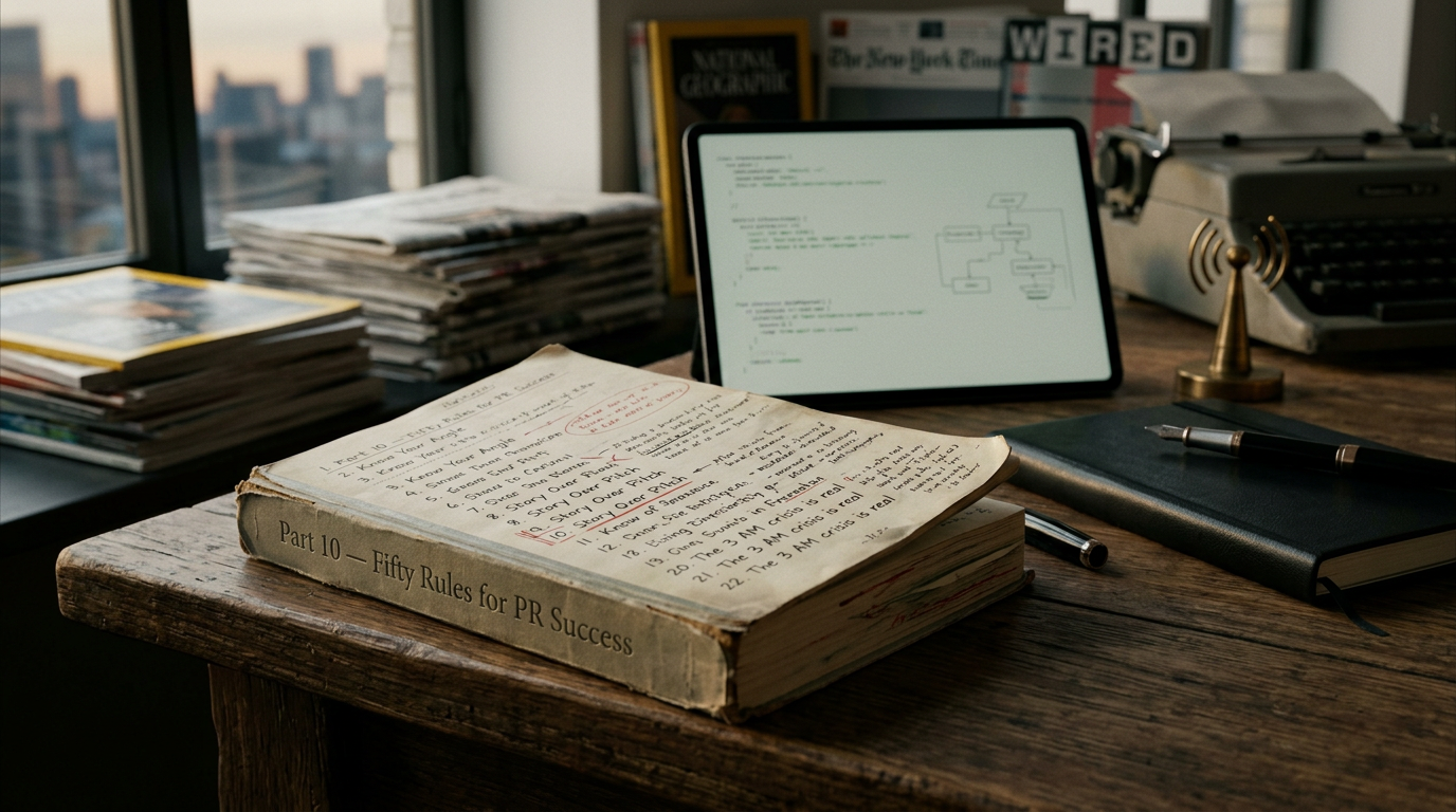 For Immediate Release Part 10 — Fifty Rules for PR Success