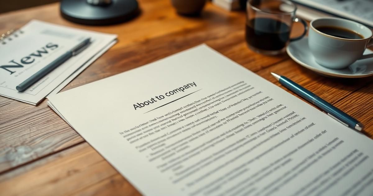 Press Release Boilerplate