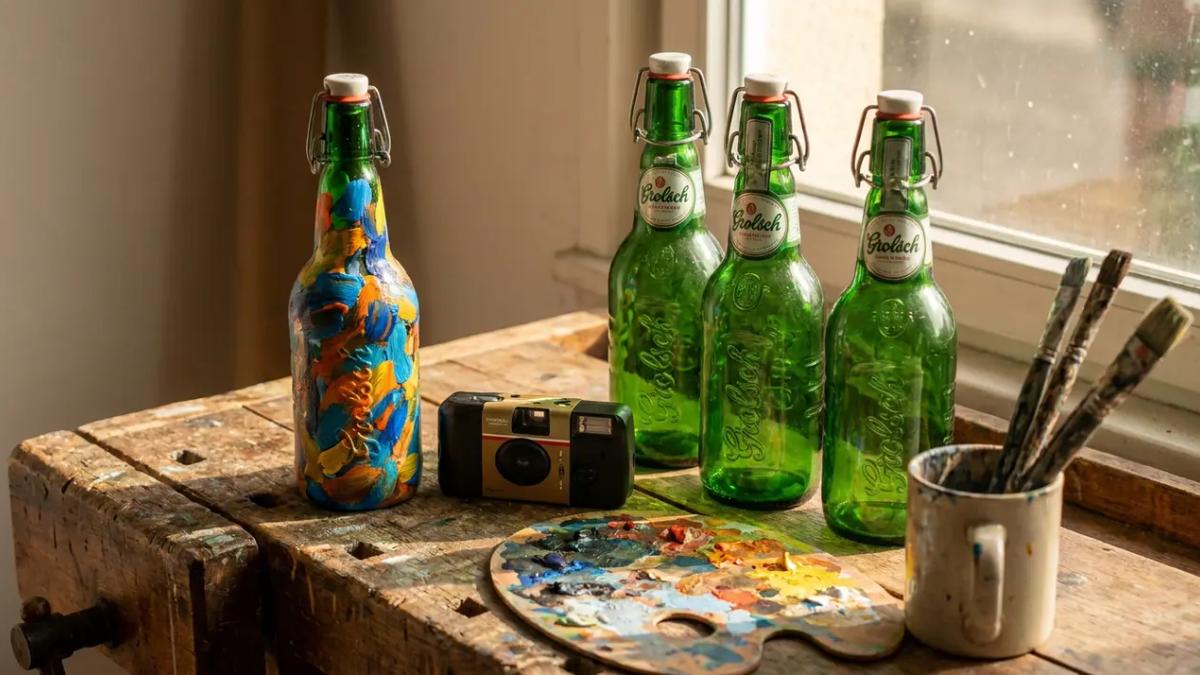 an overview of the grolsch pop art celebrity bottle auction campaign excerpt